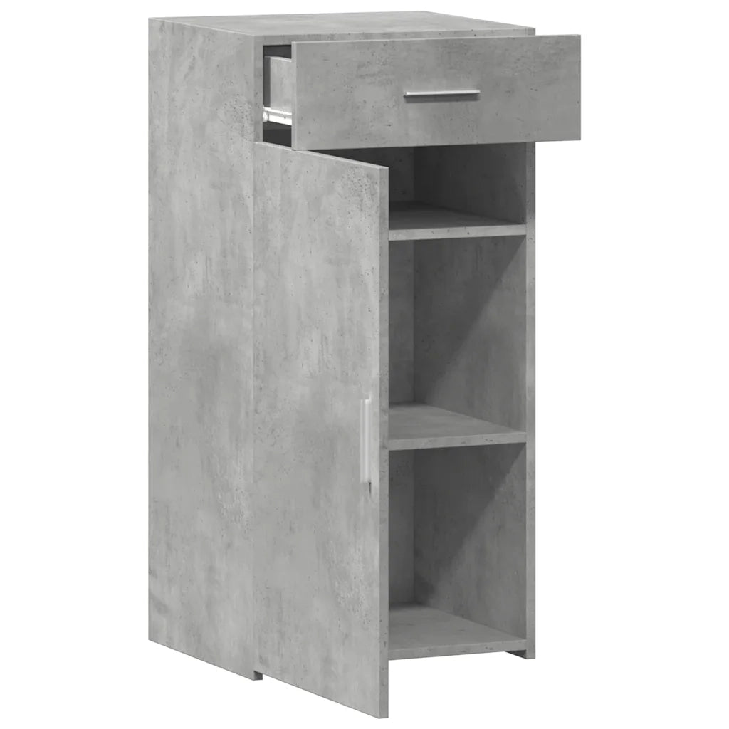 Credenza | Madia | Buffet da pranzo | Armadio da pranzo Grigio Cemento 45x42,5x93 cm in Legno Multistrato