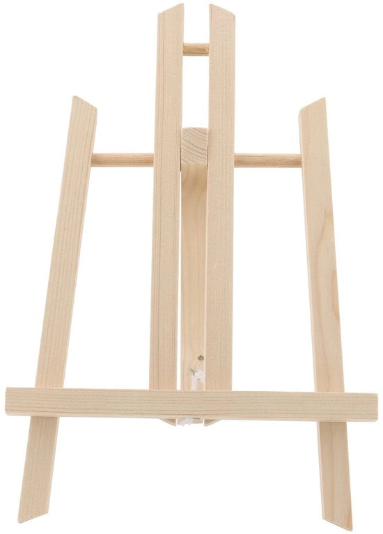 Scaffale per dipinti da 30 cm - Tavolo di lavoro in legno - Ripiano pieghevole - Regolabile - Portatile - Funzione di inclinazione ergonomico - Scaffale di lavoro