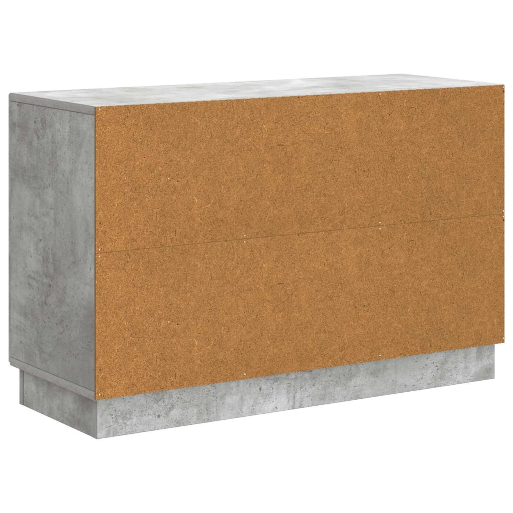 Credenza | Madia | Buffet da pranzo | Armadio da pranzo Grigio Cemento 89 x 34,5 x 57 cm Legno ingegnerizzato