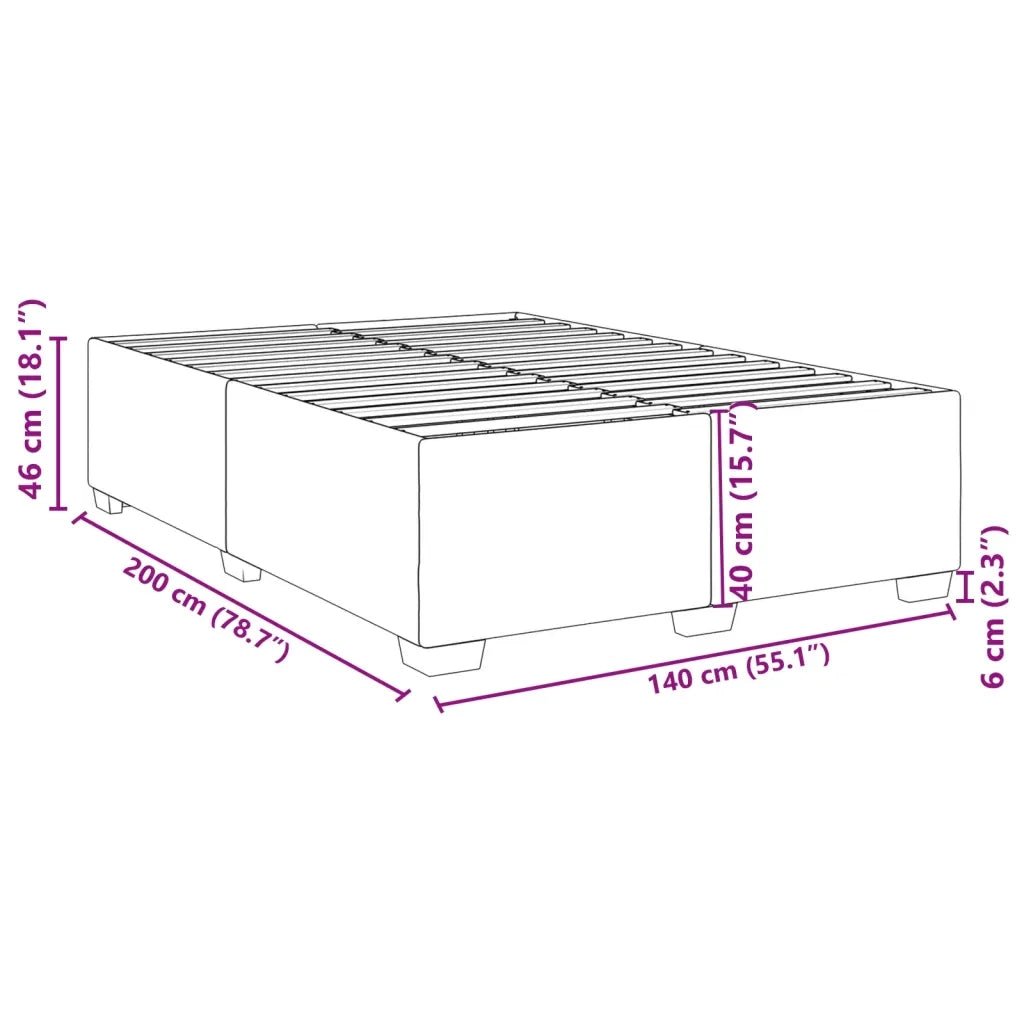 Giroletto-Struttura Letto Cappuccino 140x200 cm in Similpelle 624988