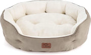 Letto per gatti lavabile - 63x53x20cm con guanciale doppio lato e lettino per gatti o piccoli cani - Cuoio di cammello