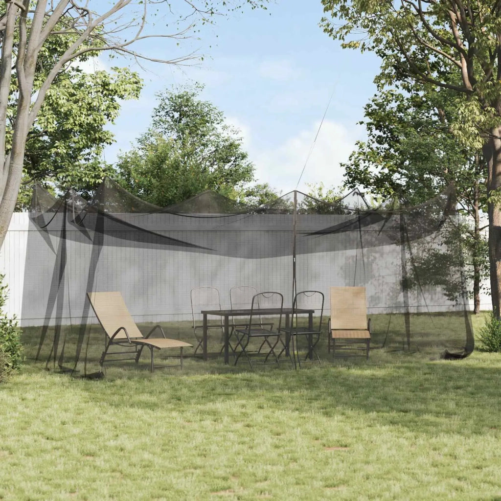 Zanzariera da giardino 156 Mesh Nero 3 x 6 x 2,5 m Poliestere 42033537