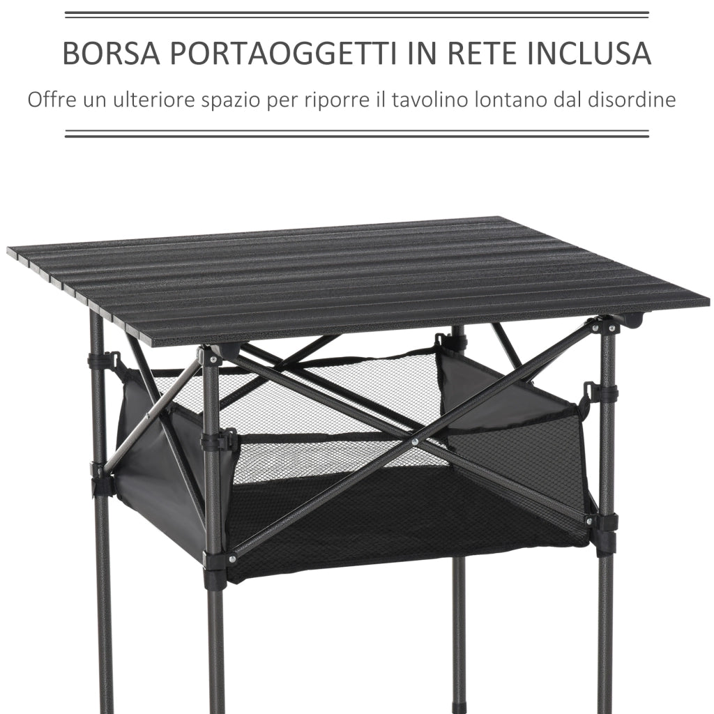 Tavolo pieghevole ¨C zephmum ¨C nero 70x70x69cm
