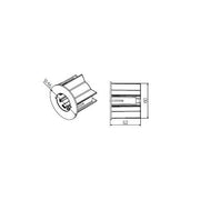 KIT CALOTTA PER RULLO TIPO ROLLEASE 2,5" PER MOTORI Ø 35/45 MM NICE 575.26300