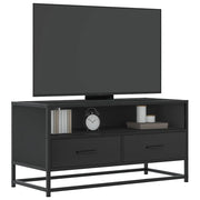 Mobile TV-Credenza per TV-Console TV Nero 80x34,5x40 cm in Truciolato Metallo