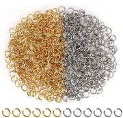 Anelli di Connettore per Gioielli - Acciaio Inossidabile - 500 pezzi - 3 mm - Ghiaccio/Argento - Per Collane/Bracciali