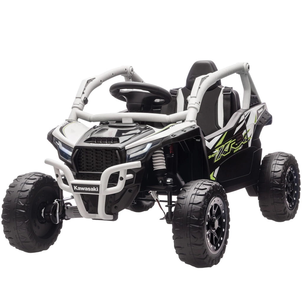 Auto per bambini elettrica 12V ¨C zephmum ¨C Grigio con telecomando, luci LED e musica