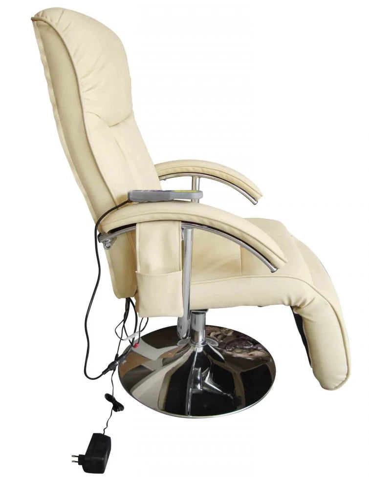 Poltrona massaggiante confortevole e rilassante beige 1702005
