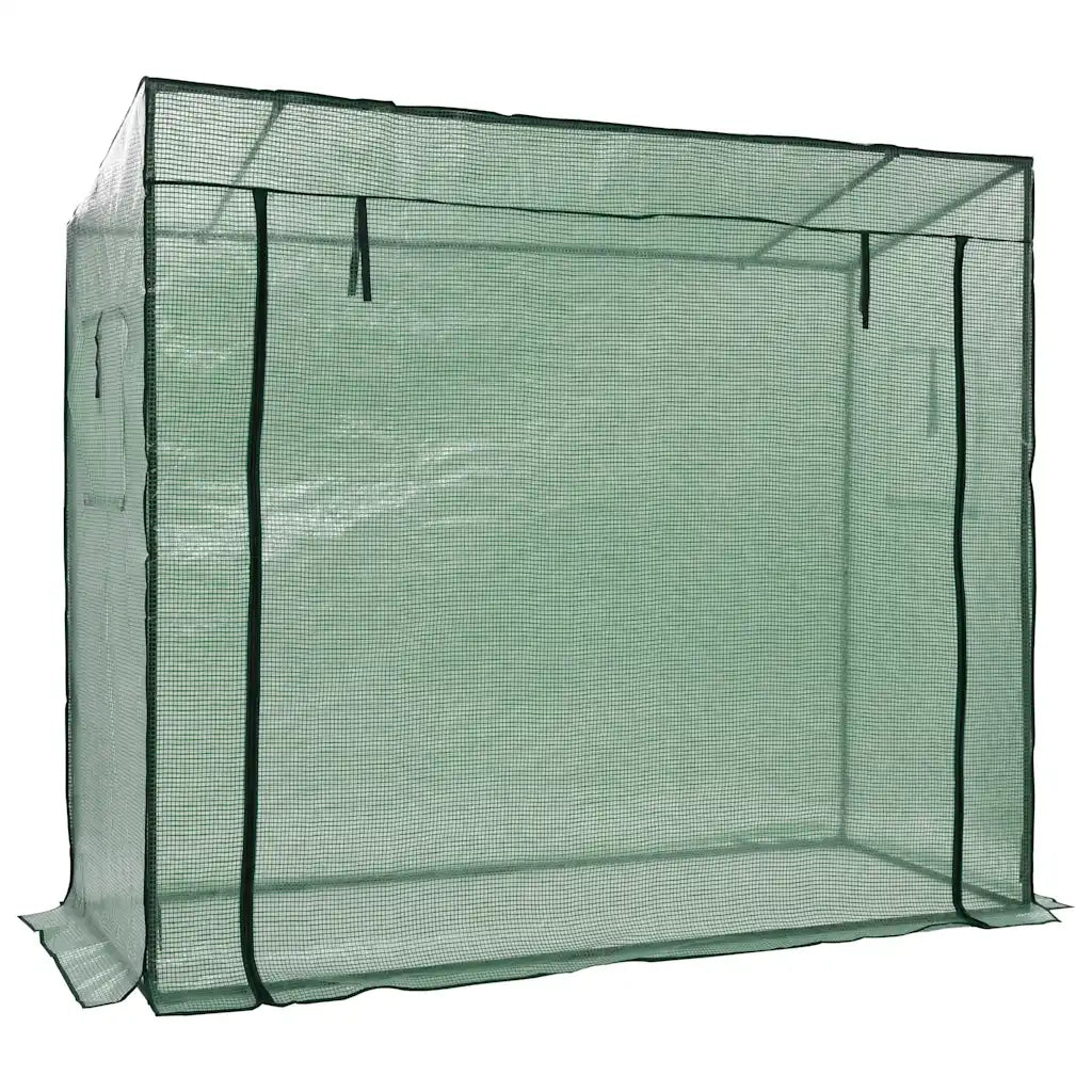 Serra passante con porta a cerniera e finestra ventilata 200 x 80 x 173 cm acciaio verde 02_0045931