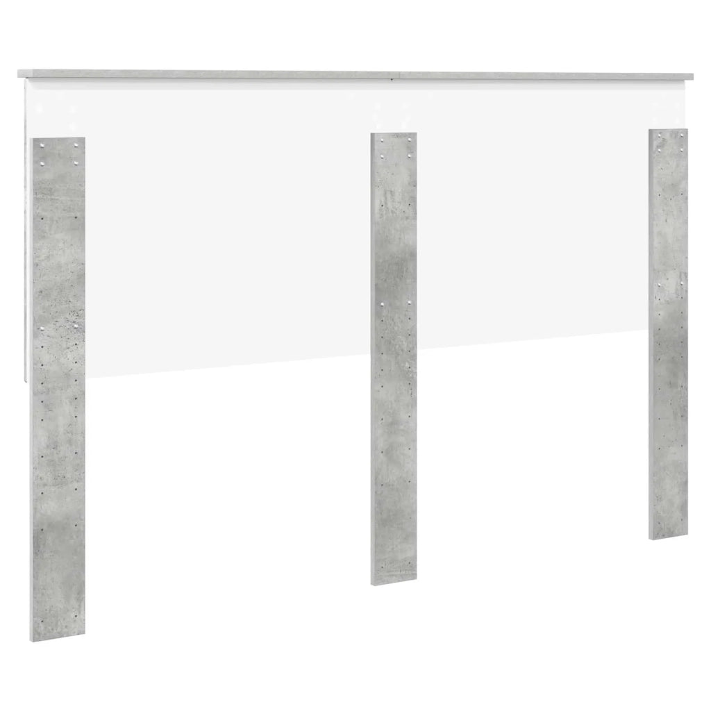 Testiera con testiera Grigio cemento 150 cm Legno multistrato