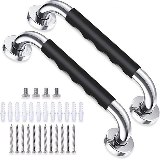 Set di 2 maniglie antiscivolo - 43.5cm - maniglie di sicurezza con gel di silice - maniglia per vasca da bagno - Maniglia per vasca da bagno con maniglia - Maniglia antiscivolo - Maniglie di sicurezza - Maniglia per vasca da bagno