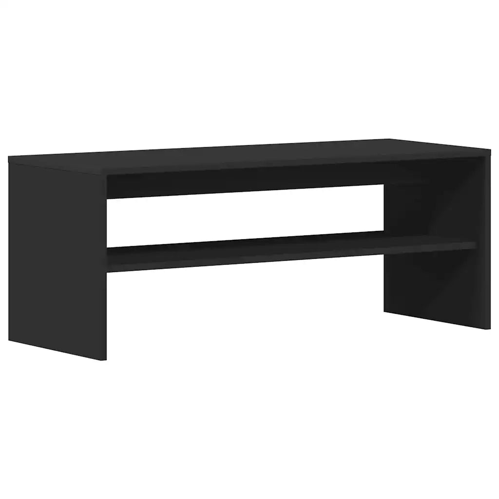 Mobile Porta TV Nero 100x40x40 cm in Legno Multistrato 862402