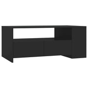 Tavolino da salotto | Tavolino da caff¨¨ | Tavolino da Soggiorno Nero 102x55x42 cm in Legno Compensato
