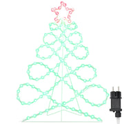 Luci a forma di albero di Natale Multicolore 78 x 58 cm PVC CFW5557505