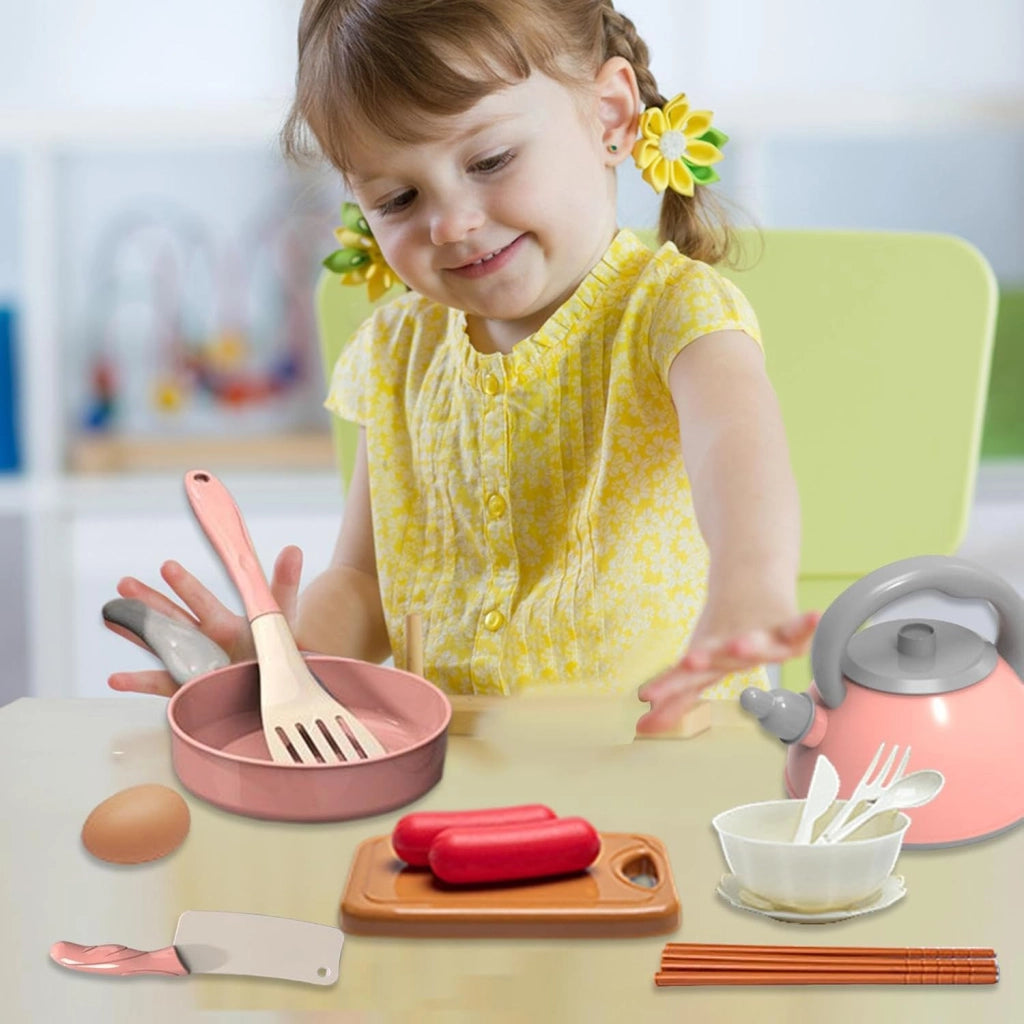 Set utensili da cucina giocattolo 28 pezzi per bambini