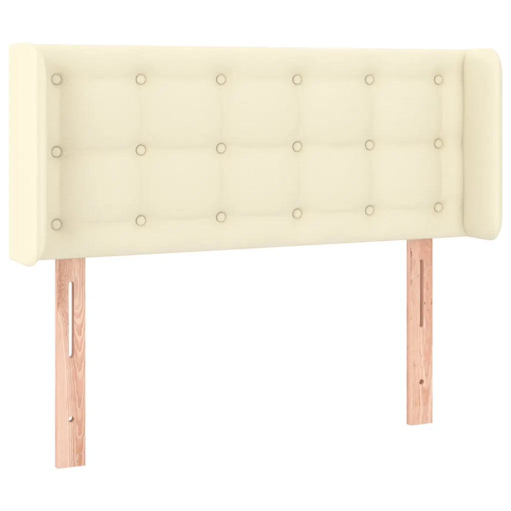 Testiera ad Orecchio Crema 103x16x78/88 cm in Similpelle 3118854