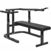 Macchina Pettorali ad Altezza Regolabile in Acciaio, 150x150x60-85 cm, Nero