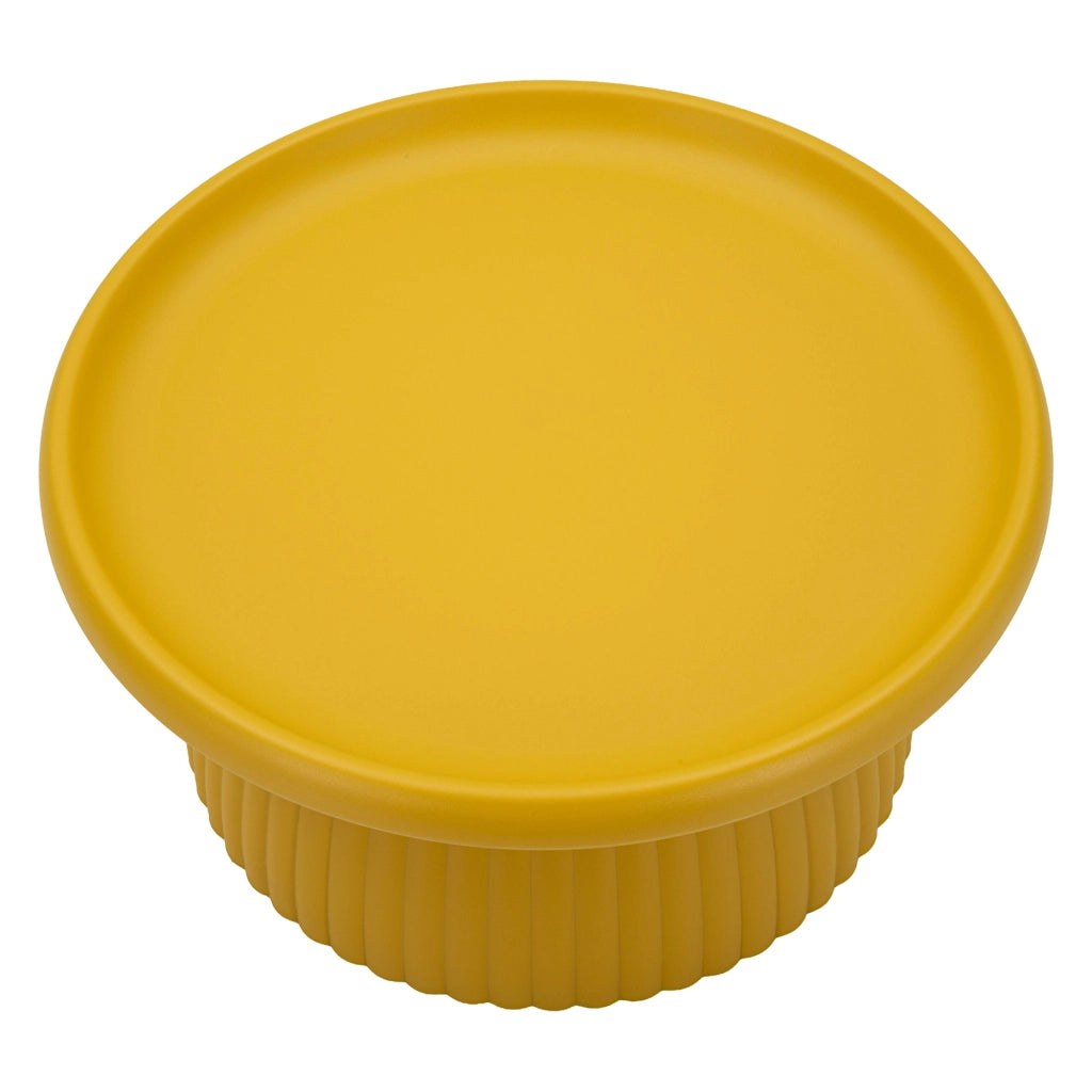 Kampot, Tavolino da Salotto Adatto per Indoor/outdoor, 71x35x71h cm Giallo Senape