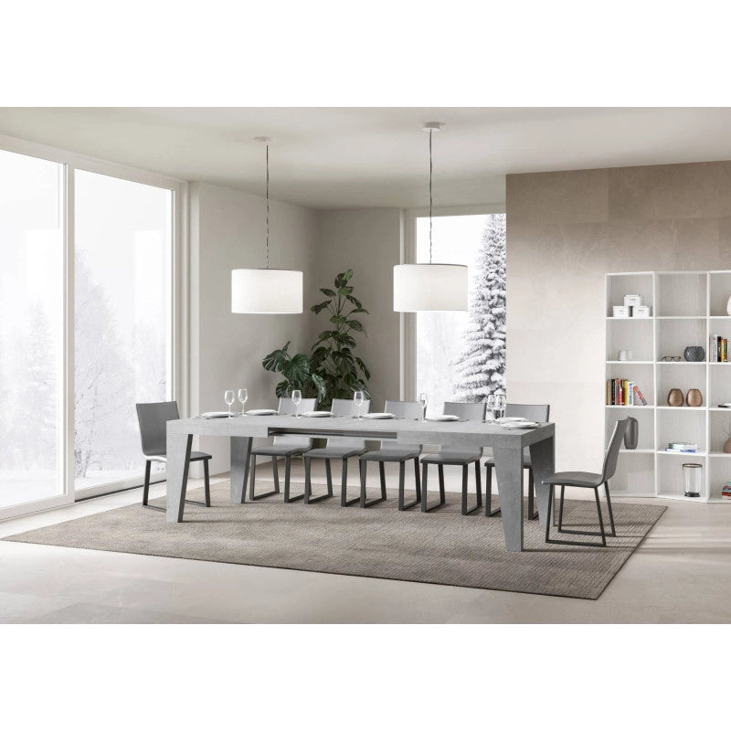 Tavolo allungabile 200/304x90 cm Naxy - Cemento