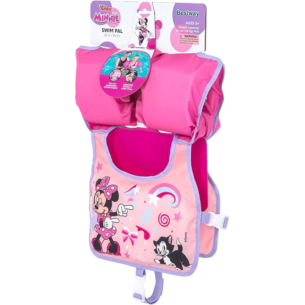 Trade Shop - Giubbotto Giubbetto Salvagente Gilet Nuoto Swim Pal Minnie Per Bambine 3-6 Anni 9101a -
