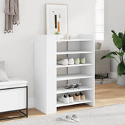 vidaXL Scarpiera Bianca 74,5x37,5x100 cm in Legno Multistrato