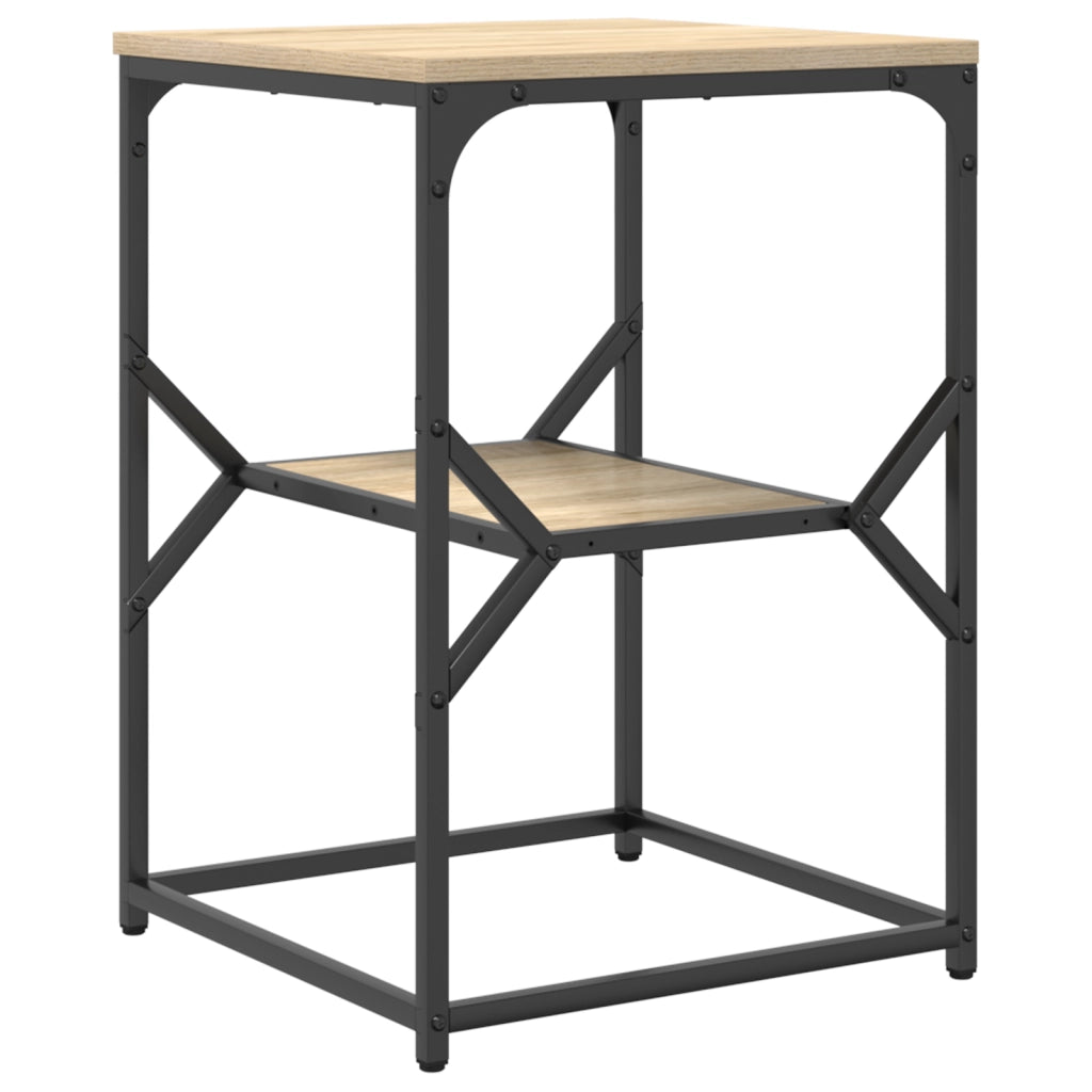 Tavolo laterale  in rovere Sonoma 41x40x60 cm in legno stratificato