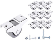 (10 pezzi) ruote in gomma, ruote per mobili, ruote non sterzanti, ruote in metallo, set di ruote (10 pezzi, φ25 mm/20 kg)