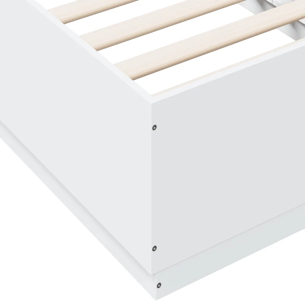 Giroletto con Luci LED Bianco 75x190 cm in Legno Multistrato 3209667