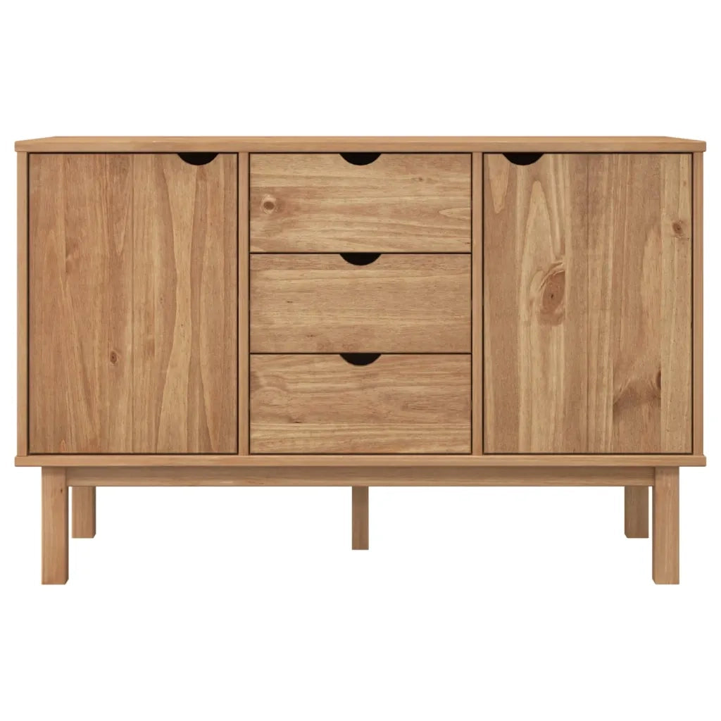 Credenza | Madia | Buffet da pranzo | Armadio da pranzo OTTA 113,5x43x73 cm in Legno Massello di Pino