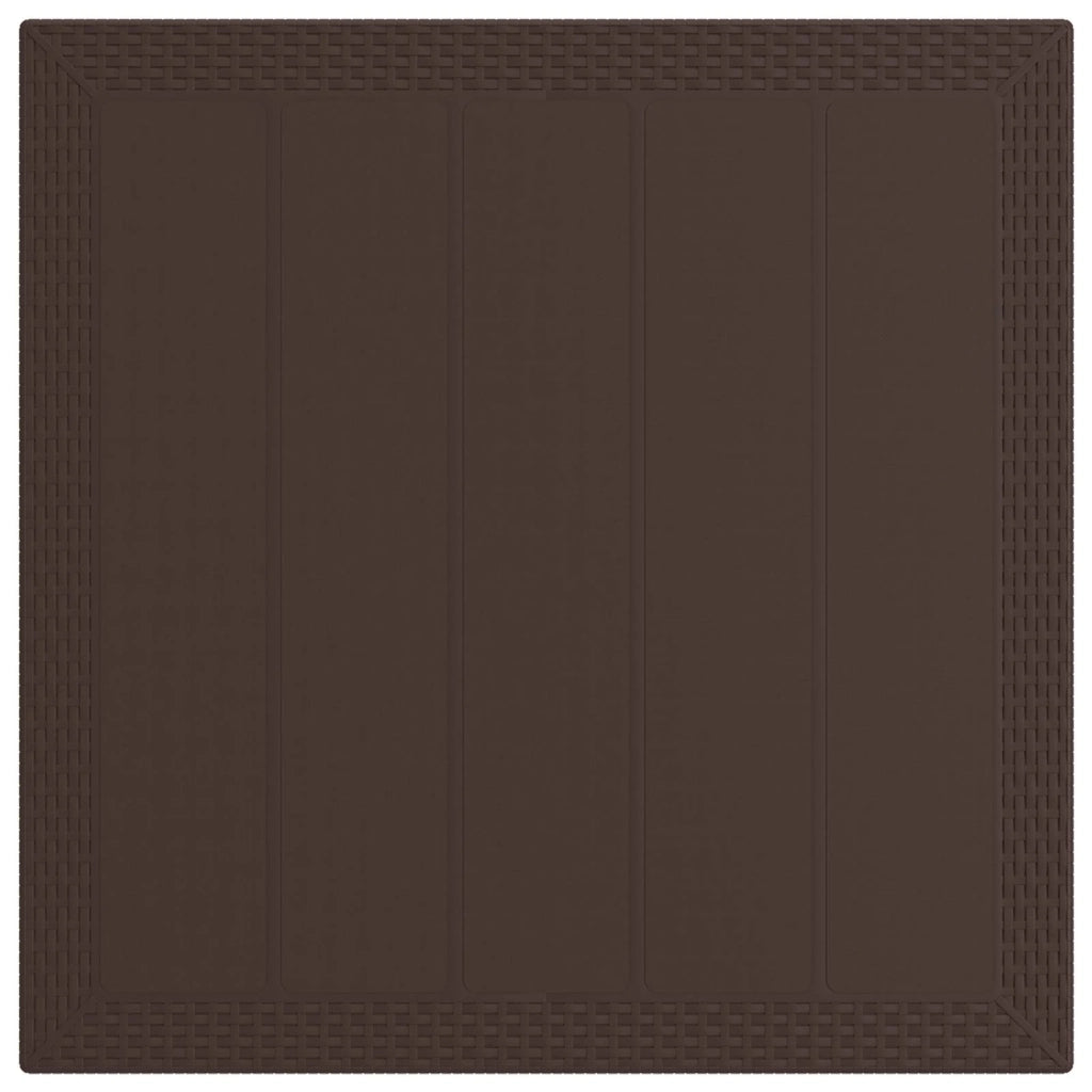 Set da Pranzo per Giardino 5 pz Marrone e Grigio Chiaro PP 3430110