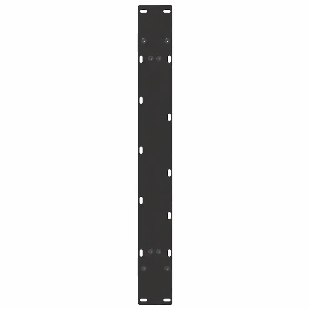 vidaXL Gambe per tavolo da pranzo a forma di A 2 pz nere 90x(72-73) cm in acciaio