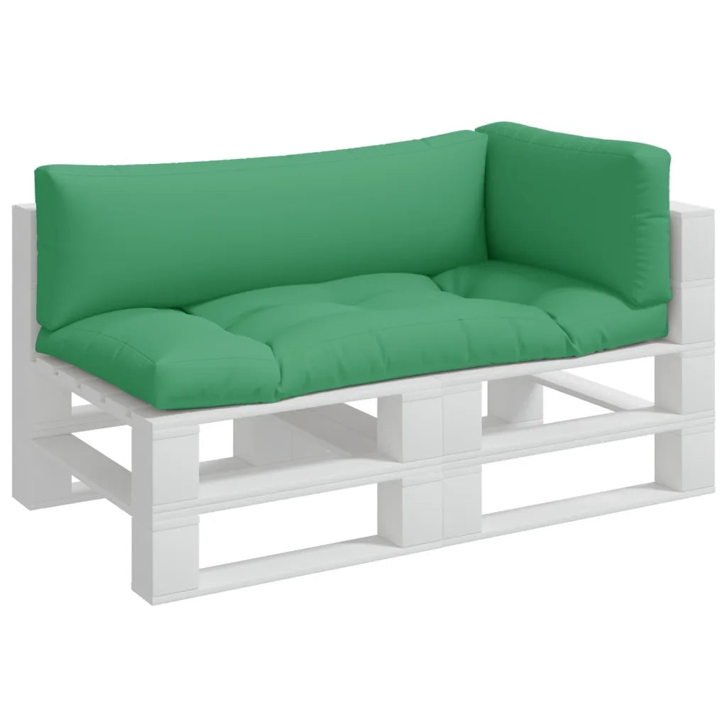 Cuscini per Pallet 3 pz Verdi in Tessuto 314663