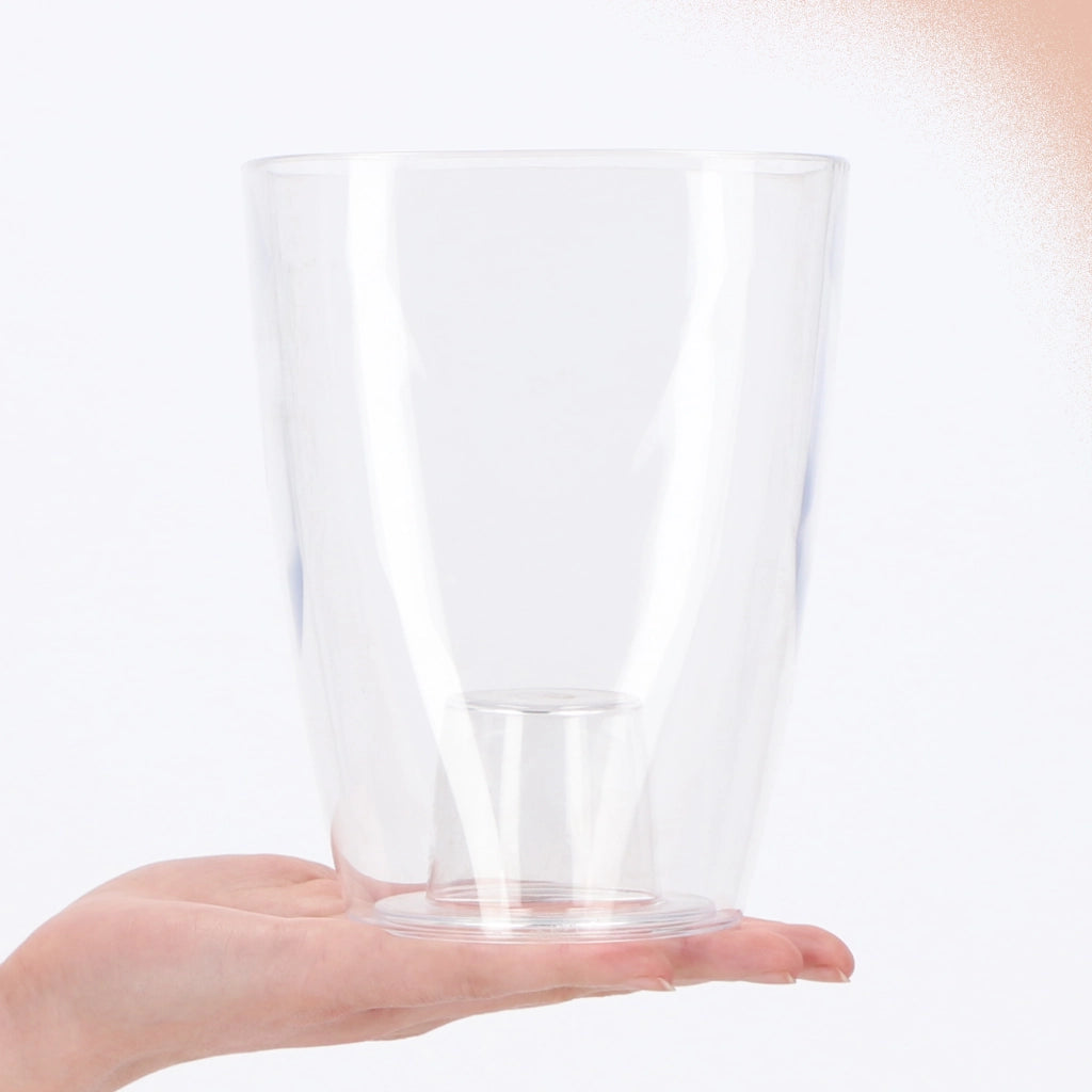 Coprivaso KADAX per orchidee, in plastica, trasparente, 13 cm