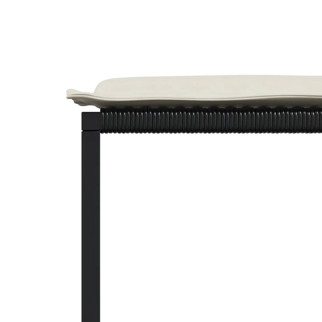 vidaXL Set da Pranzo da Giardino 13pz con Cuscini Nero in Polyrattan