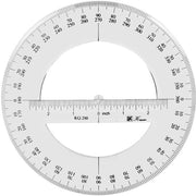 Strumento di misura per angoli - 20 CM - Wiskunde - Disegno trasparente - Ideale per scuola e ufficio