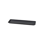 Sottovaso Rettangolare per Vaso a Cassettone Tera Tora Saucer Ash 57x22 cm in Plastica Antracite