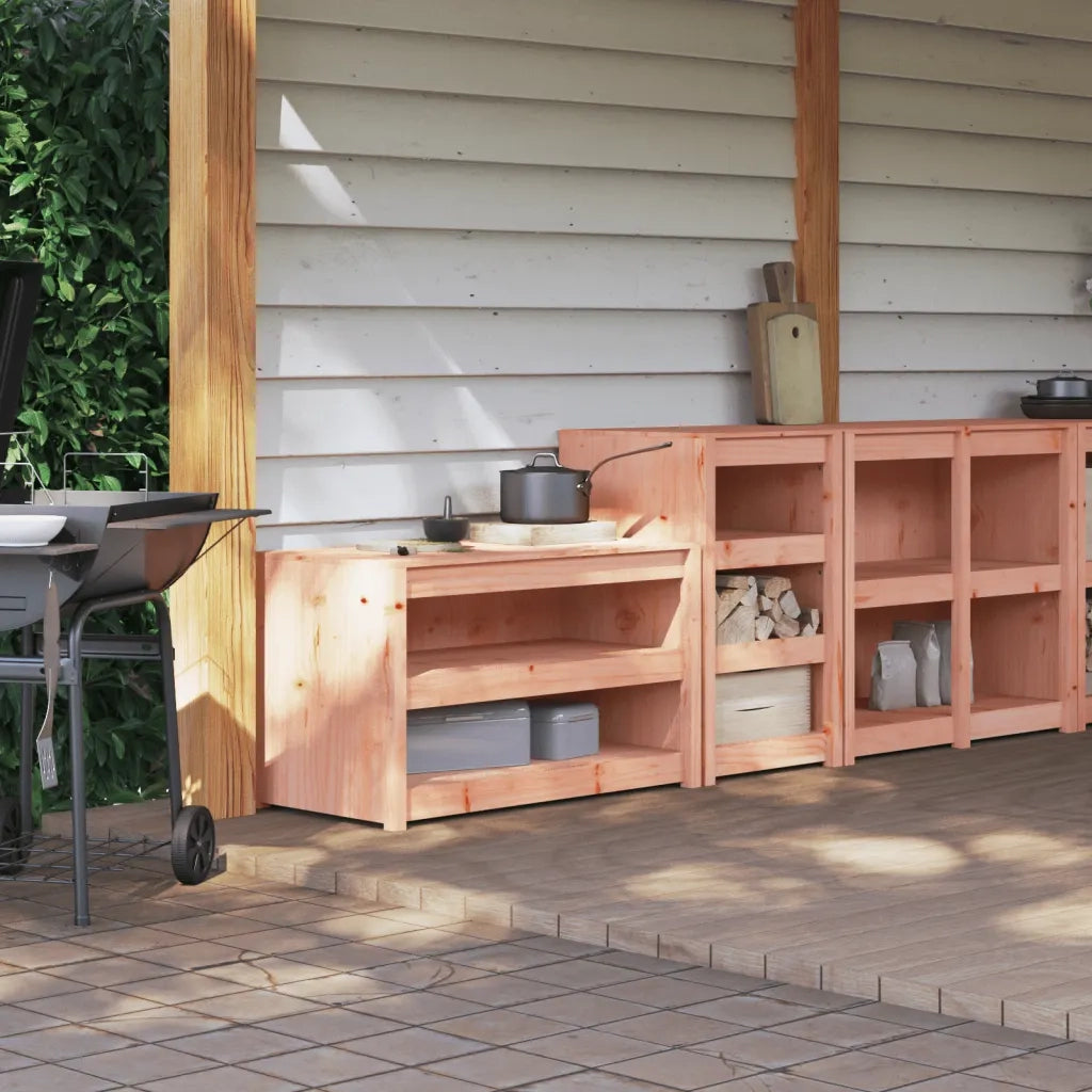 Mobili da Cucina da Esterno MEPPEL 2 pz in Legno Massello di Douglas 3196133
