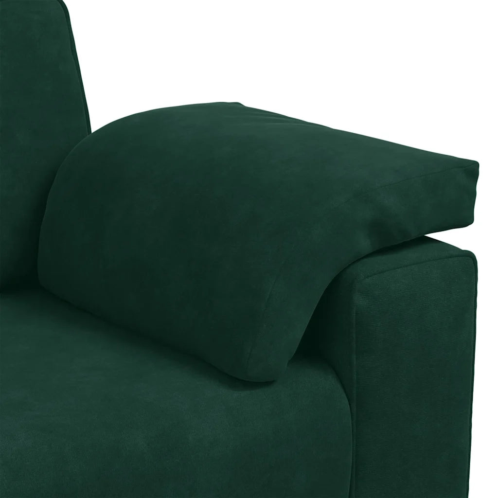Divano Divanetto Verde Scuro 120 cm Velluto