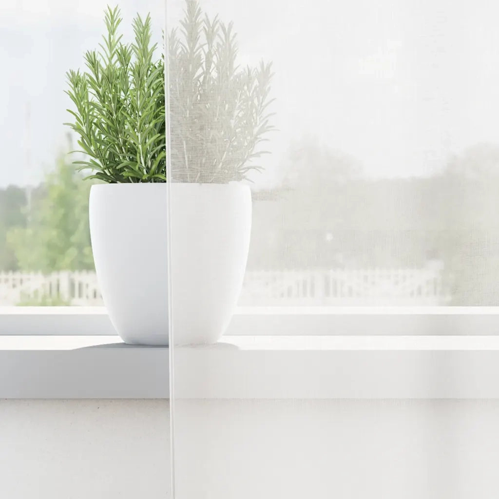 Tende in Voile con Passanti 2 pz Bianco 140x245 cm