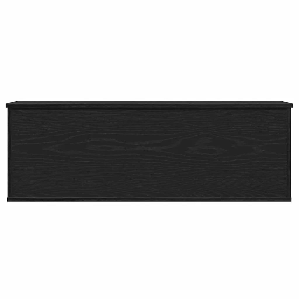 Scatola di Stoccaggio Rovere Nero 102 x 35 x 35 cm 868722