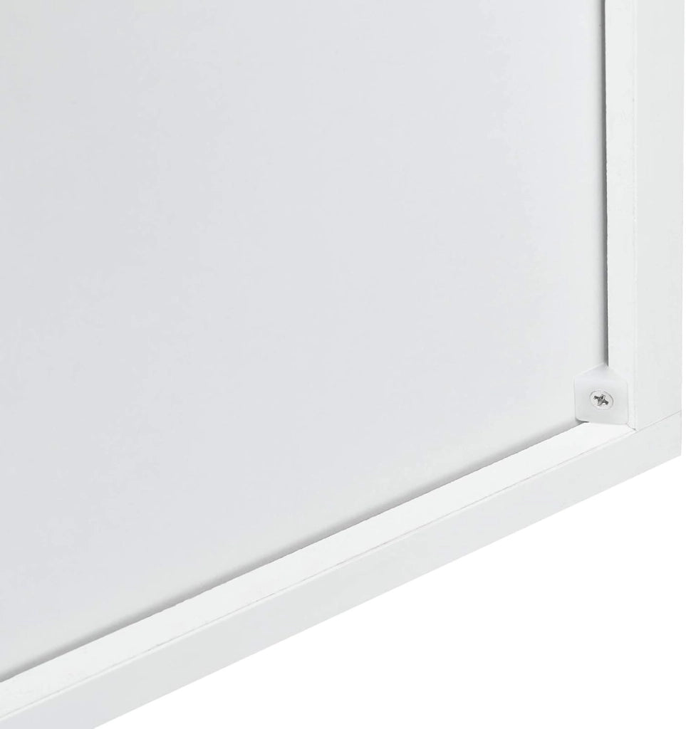 Libreria Bianca, Scaffale Soggiorno con 8 Vani Portaoggetti, Mobile in Legno Salvaspazio con Cassetto, Portalibri da Terra Moderno per Camera da Letto, Ufficio, 50x24x168 cm
