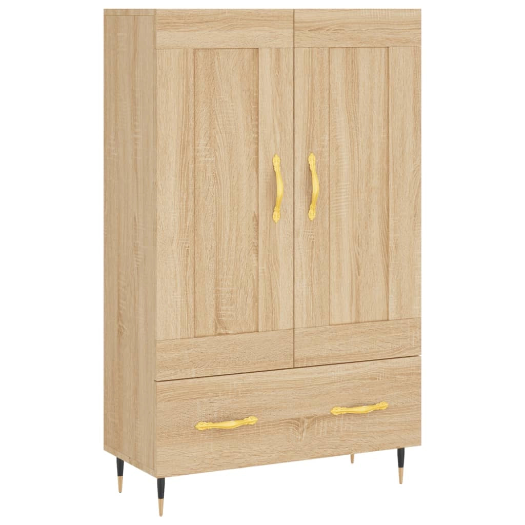 Buffet credenza cassettiera armadio mobile contenitore organizer cucina soggiorno salotto rovere Sonoma alto 69,5 x 31 x 115 cm legno ingegnerizzato marrone 02_0034094