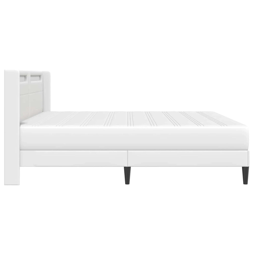 Struttura letto con materasso Bianco 180 x 200 cm Similpelle 3414920