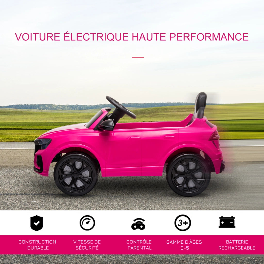 Auto elettrica bambini Audi RS Q8 ¨C zephmum ¨C rosa