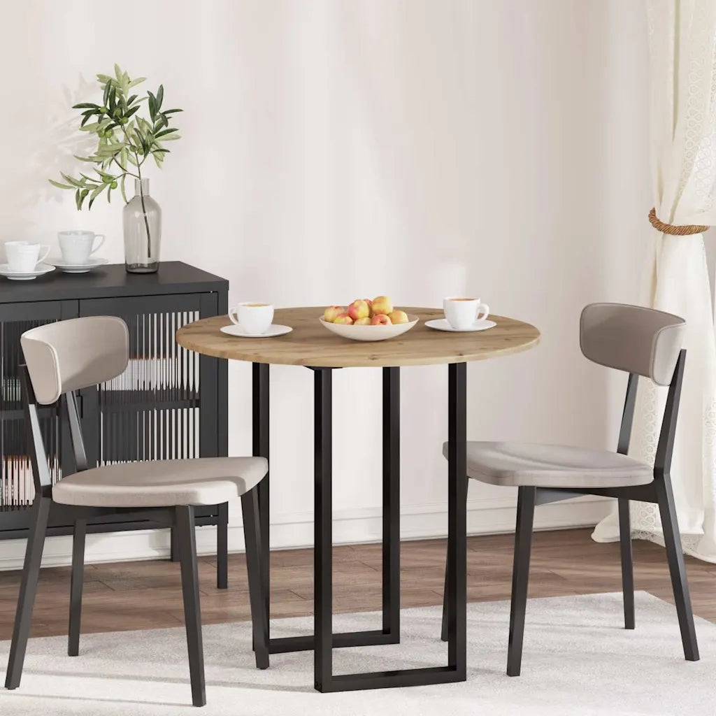Piano del tavolo rovere artigianale Ø 80 x 1,5 cm 880430