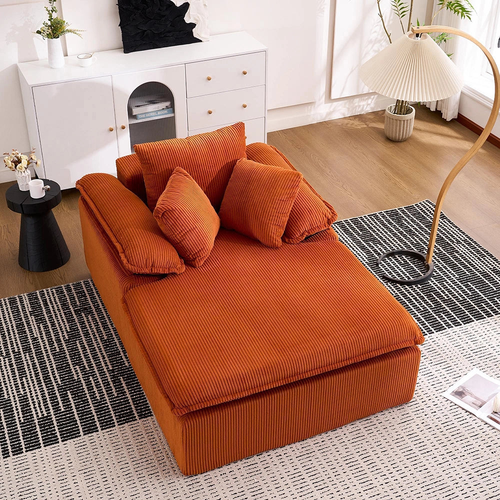 Canap¨¦ inclinable - Xylo - 46 cm - Design senza telaio, braccioli larghi