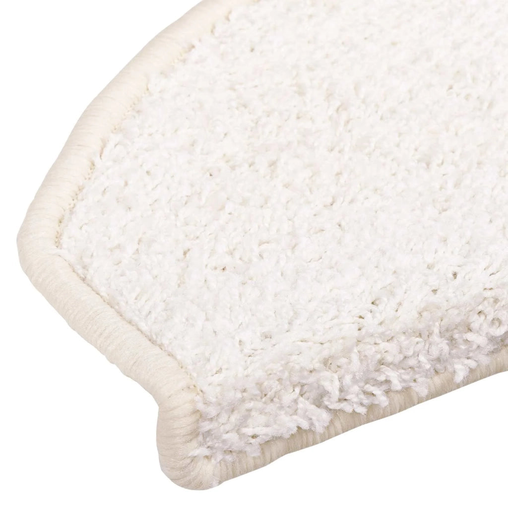 Tappetini per scale autoadesivi 15 pz 80 x 24,5 x 3,5 cm Bianco 42038657