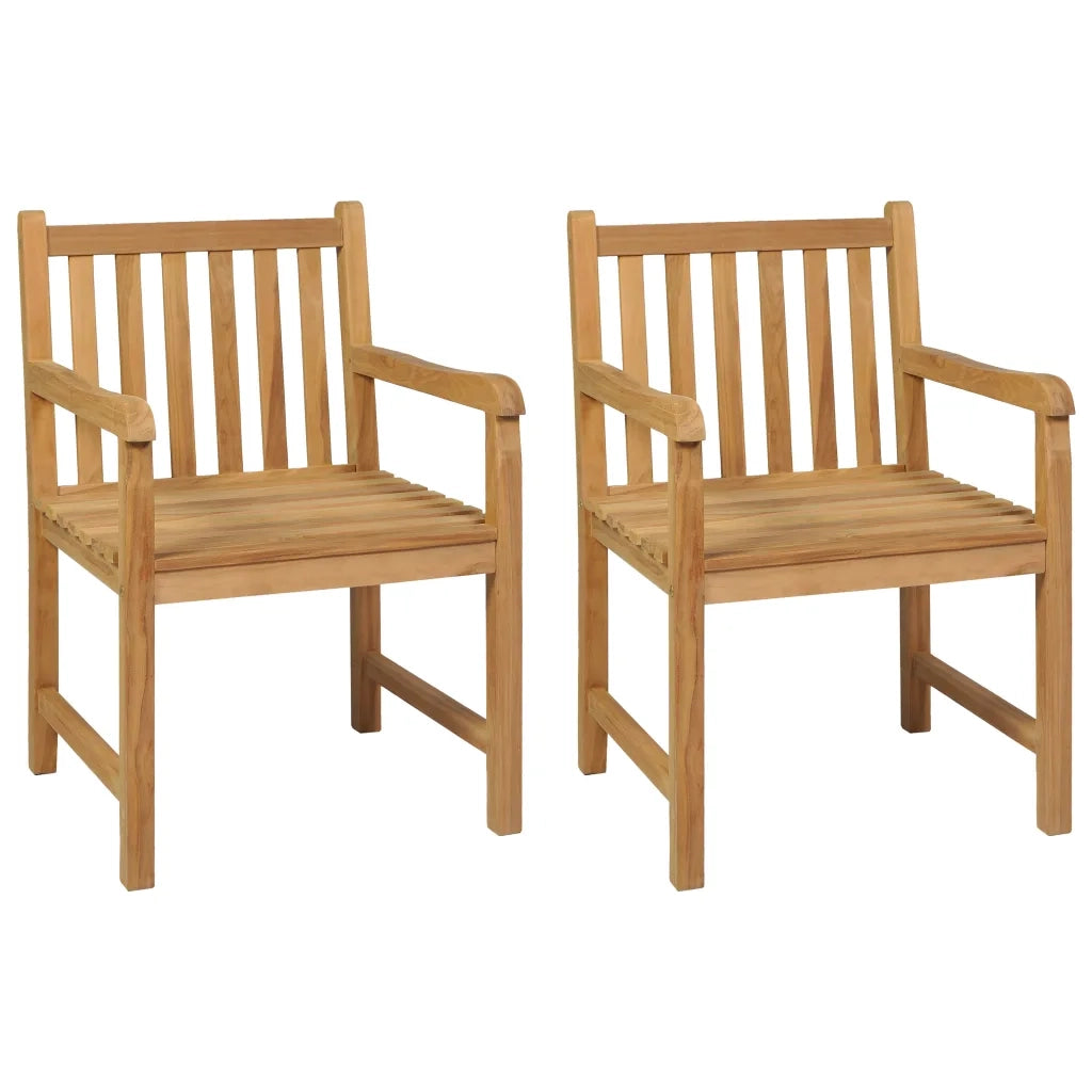 Set da pranzo da giardino 3 pz 80x80 cm in legno massello di teak 3059923