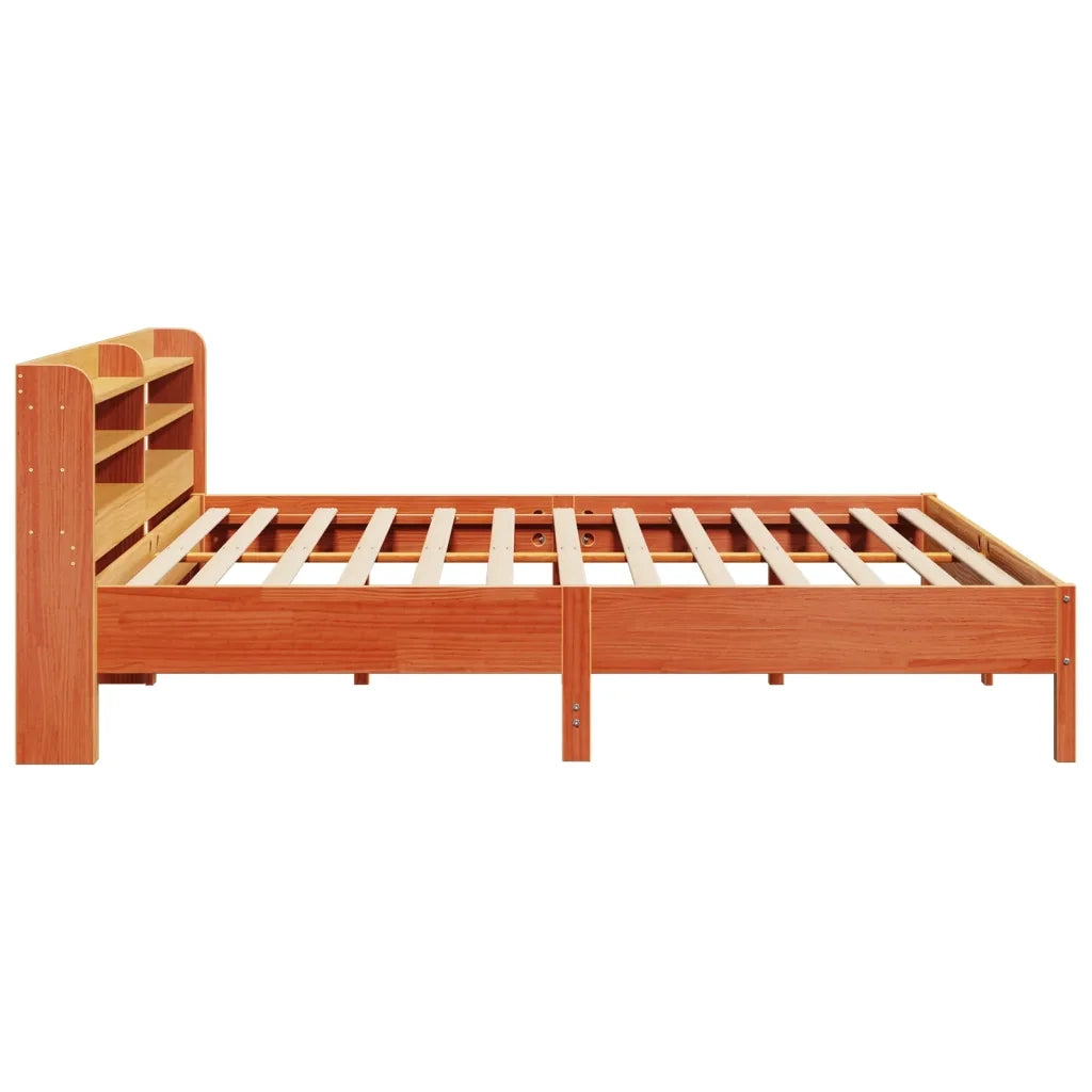 Letto senza Materasso Marrone Cera 180x200 cm in Legno di Pino