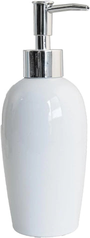Labor Dispenser Sapone Liquido in Ceramica Bianca – Serie Plain